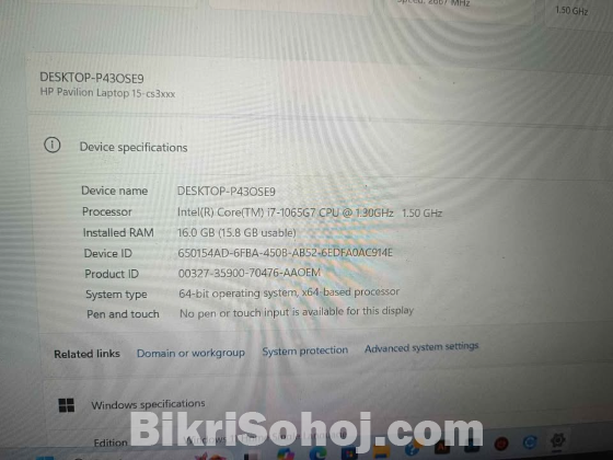 HP Pavilion 15-cs3049TX | Core i7 | 16GB RAM | 512GB SSD